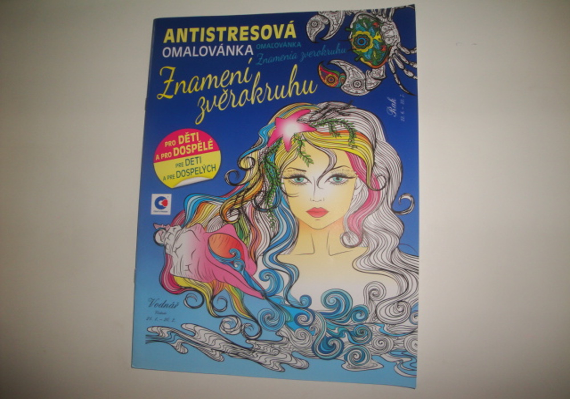 Antistresová omalovánka -znamení