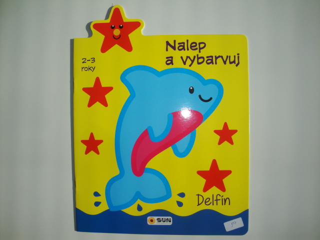 Nalepuj a vybarvuj-delfín
