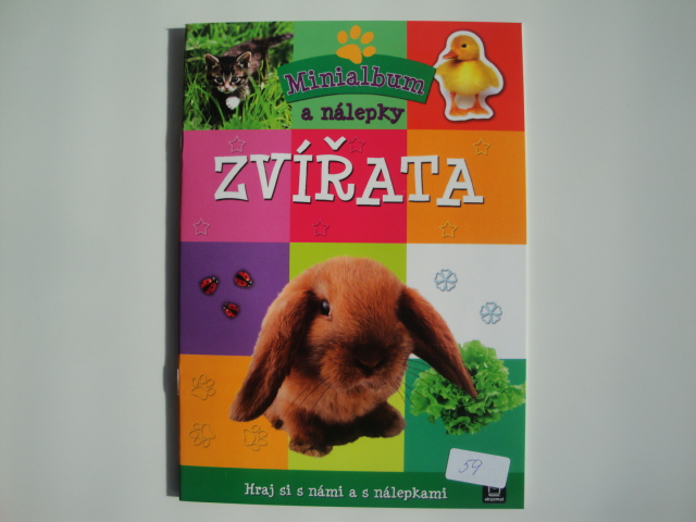 Minialbum a nálepky-zvířata