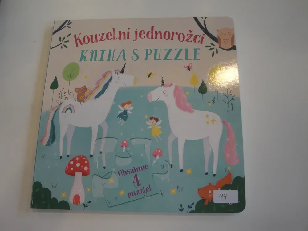 Kouzelní jednorožci-kniha s puzzle