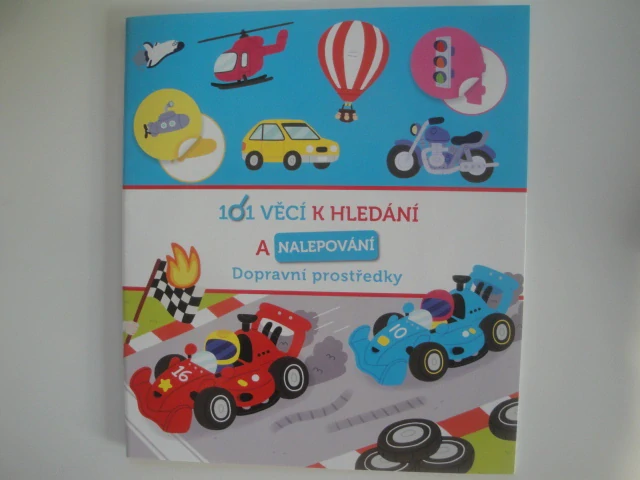 101 věcí k hledání a nalepování -dopravní prostředky