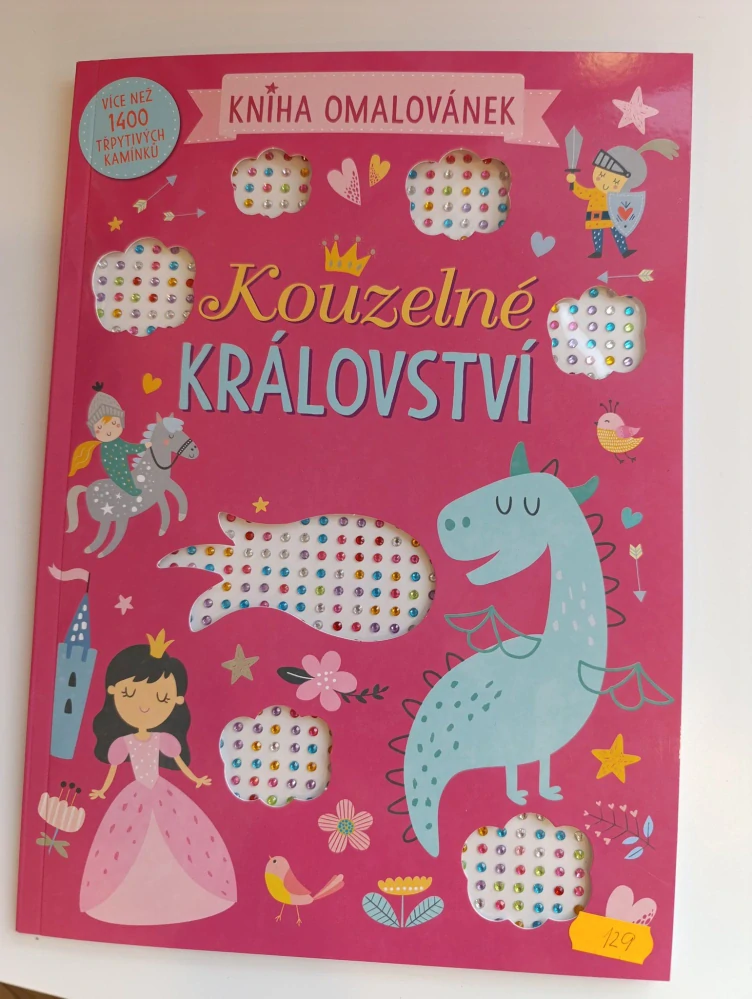 Kouzelné království-omalovánky s 1400 kamínky
