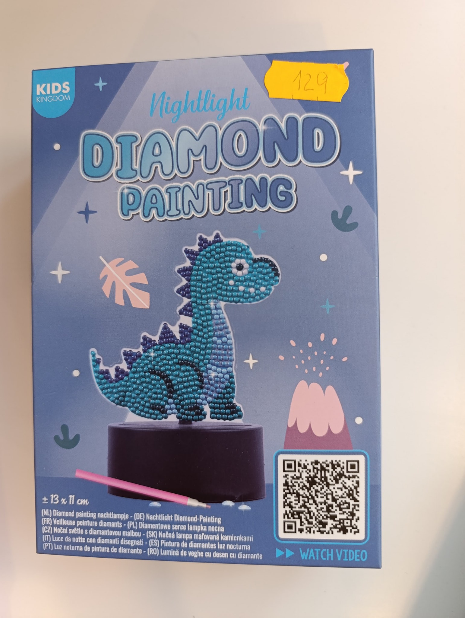 Diamantové tvoření-Dino