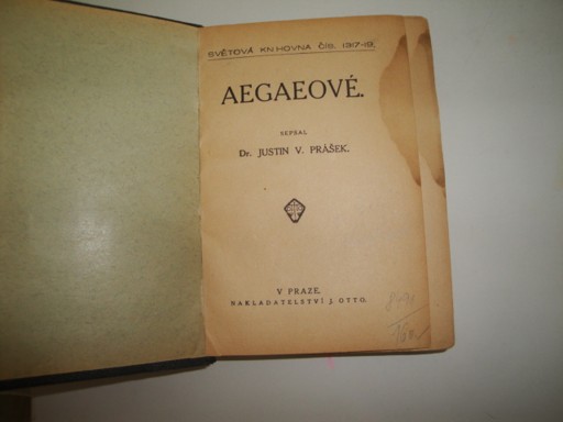 Aegaeové-Dr.Justin V.Prášek 