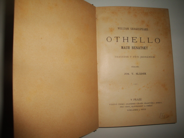 Othello-Dramatická díla W.Shakespeara 