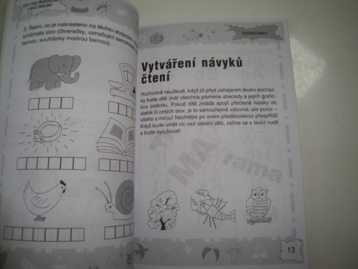 Čtení - testy pro předškoláky a školáky 
