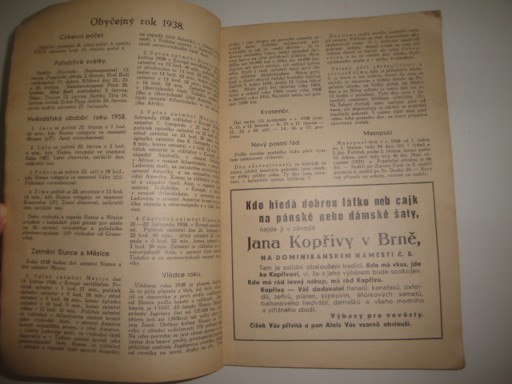 Kalendář svazu katolických žen a dívek  čsl. republiky 1934.