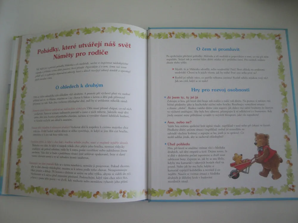 Mášenka a tři medvědi-příběh o ohleduplnosti